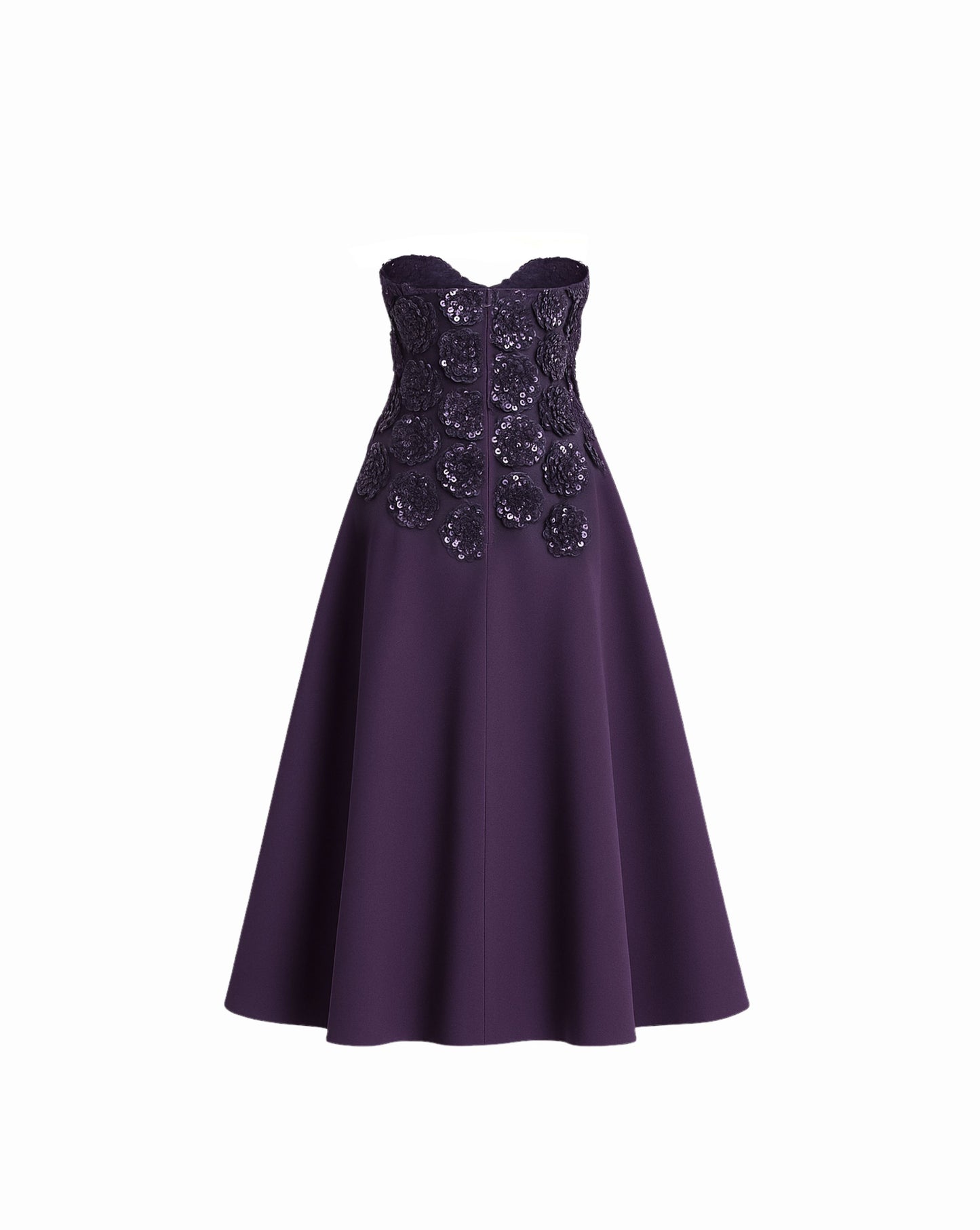 Midnight Plum Bloom Gown