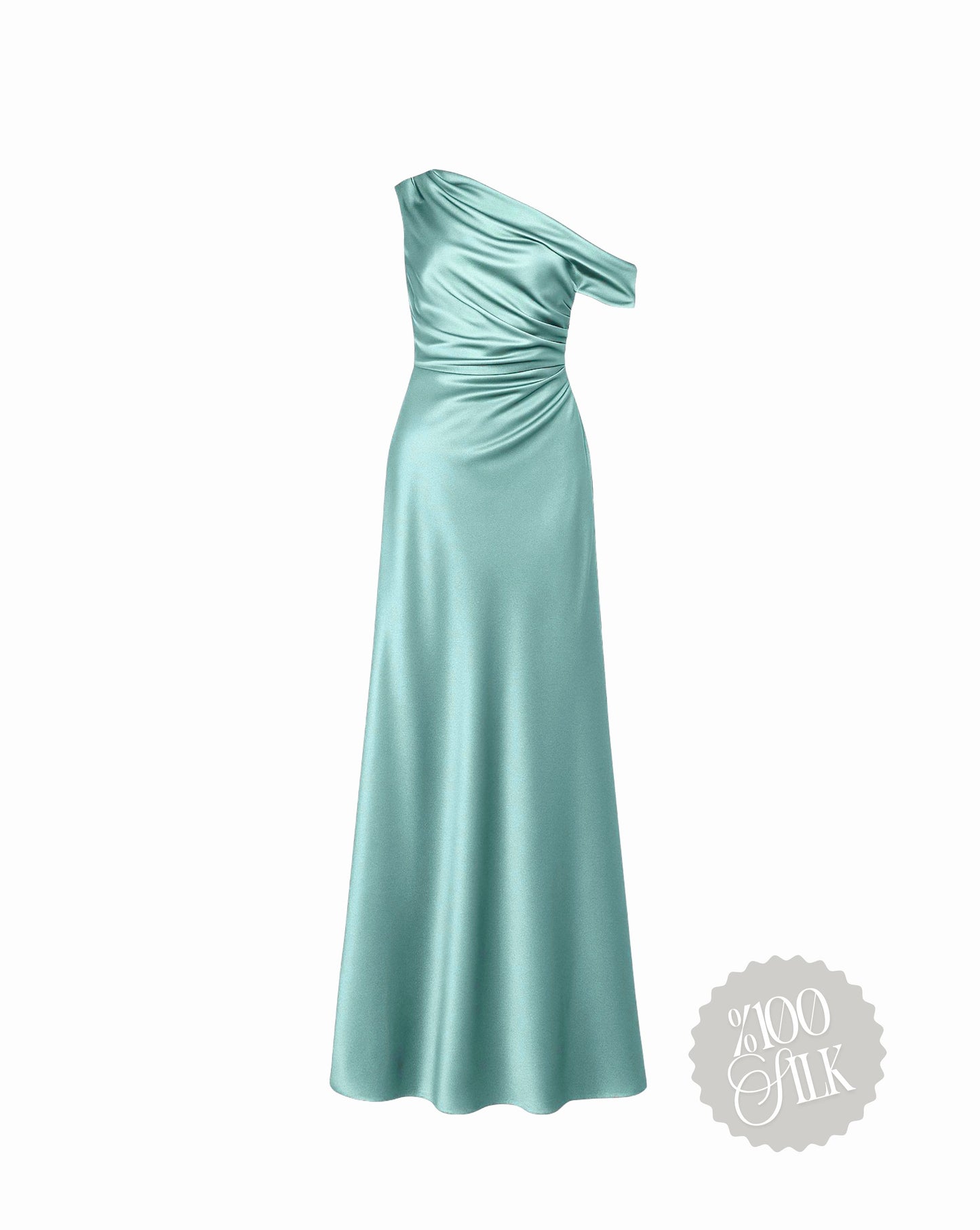 Mint Eclipse Silk Gown