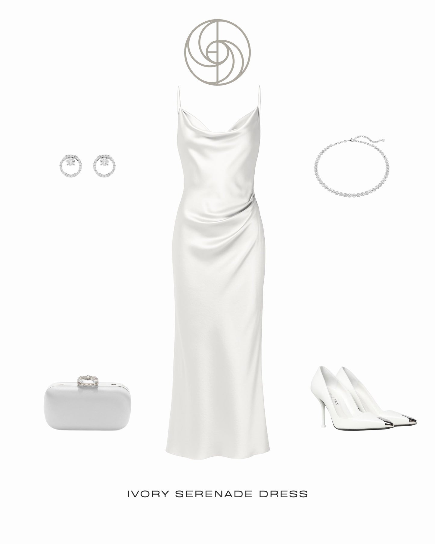 Ivory Serenade Silk Dress