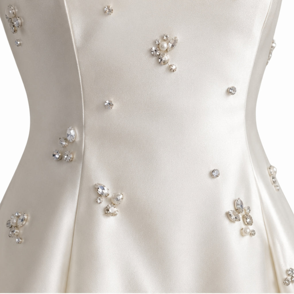 Ivory Starlight Mini Dress