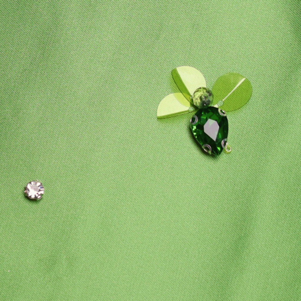 Lime Petal Column Gown