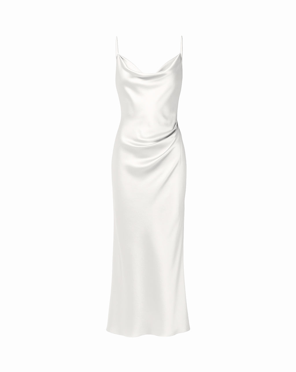 Ivory Serenade Silk Dress