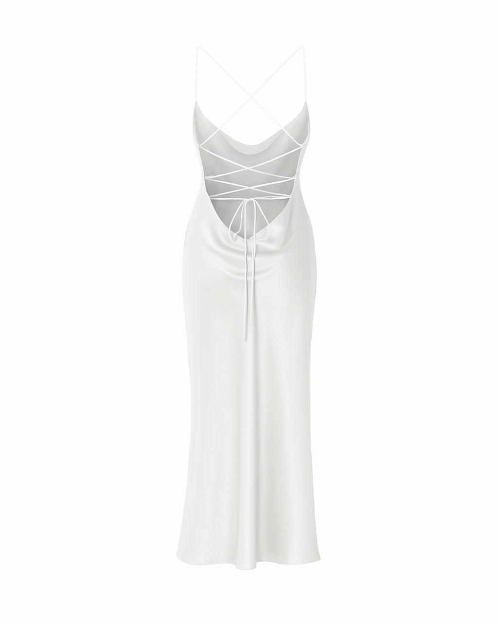 Ivory Serenade Silk Dress